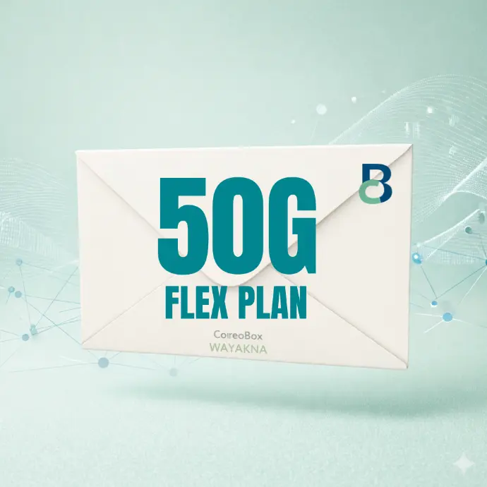 [CBFLEX50GM] CorreoBox Flex Plan 50G (Monthly)