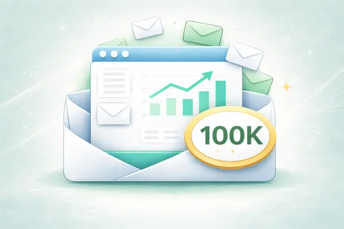 Buzón de correo masivo para marketing 100k correos al mes, integrado con Odoo