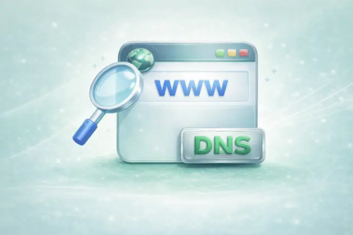 Dominio de Internet y gestor de dominio/DNS - precio por mes